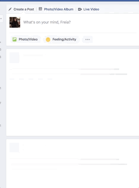 Facebook Timeline loading